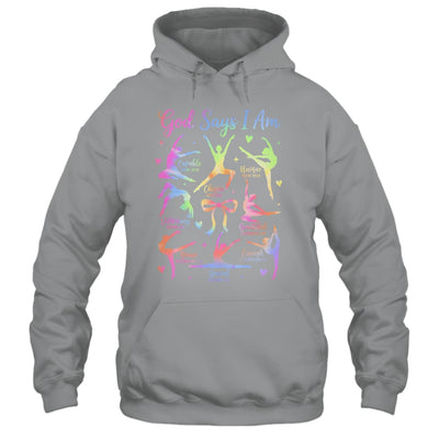 God Says I Am Gymnastic Christian Girls And Kids Cartwheel Shirt & Tank Top | siriusteestore