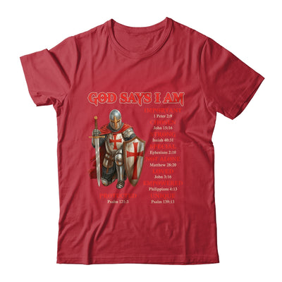 God Says I Am Knight Templar Christian Men Warrior Of God Shirt & Hoodie | siriusteestore