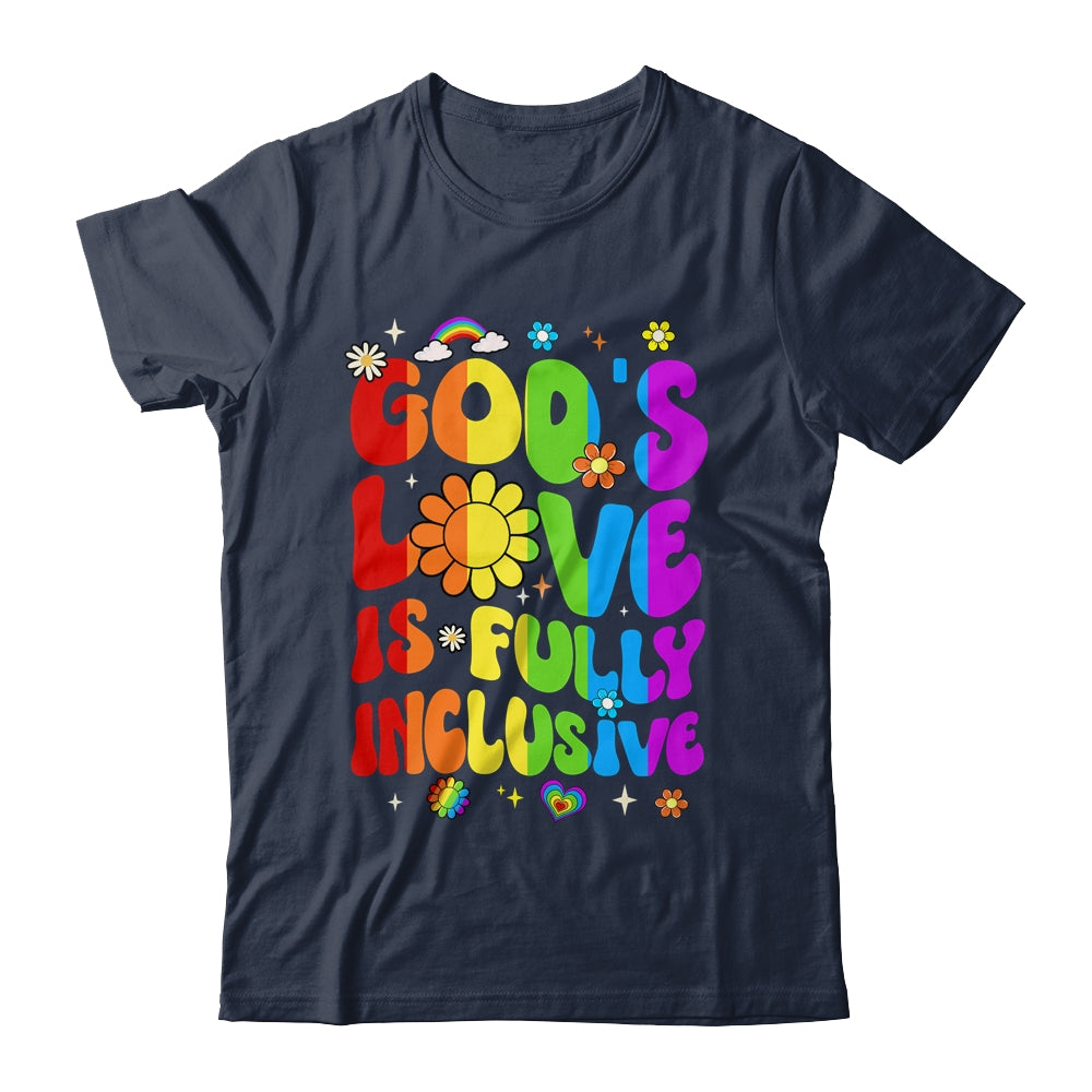 God's Love Is Fully Inclusive Christian Jesus LGBT Gay Pride Shirt & Tank Top | siriusteestore
