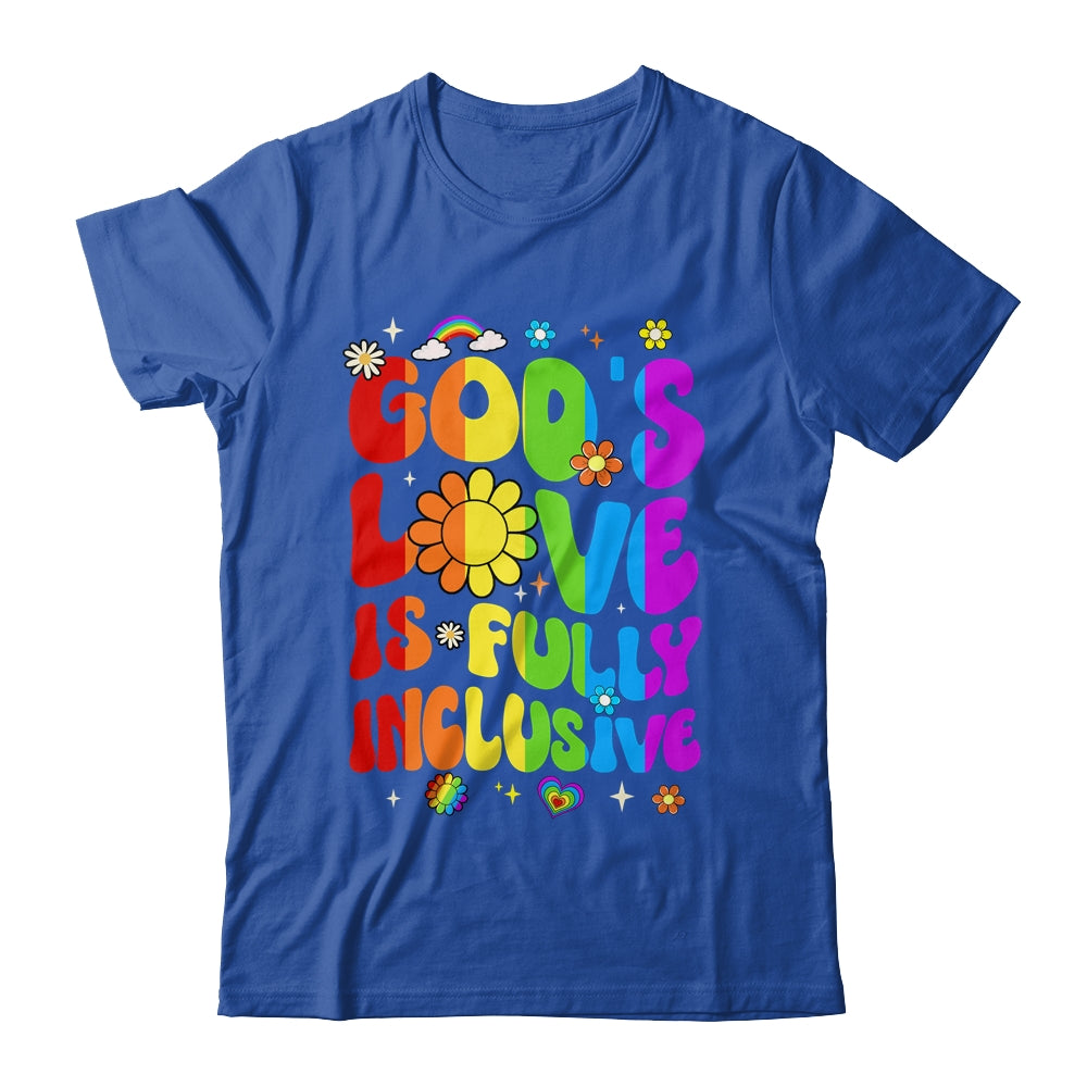 God's Love Is Fully Inclusive Christian Jesus LGBT Gay Pride Shirt & Tank Top | siriusteestore