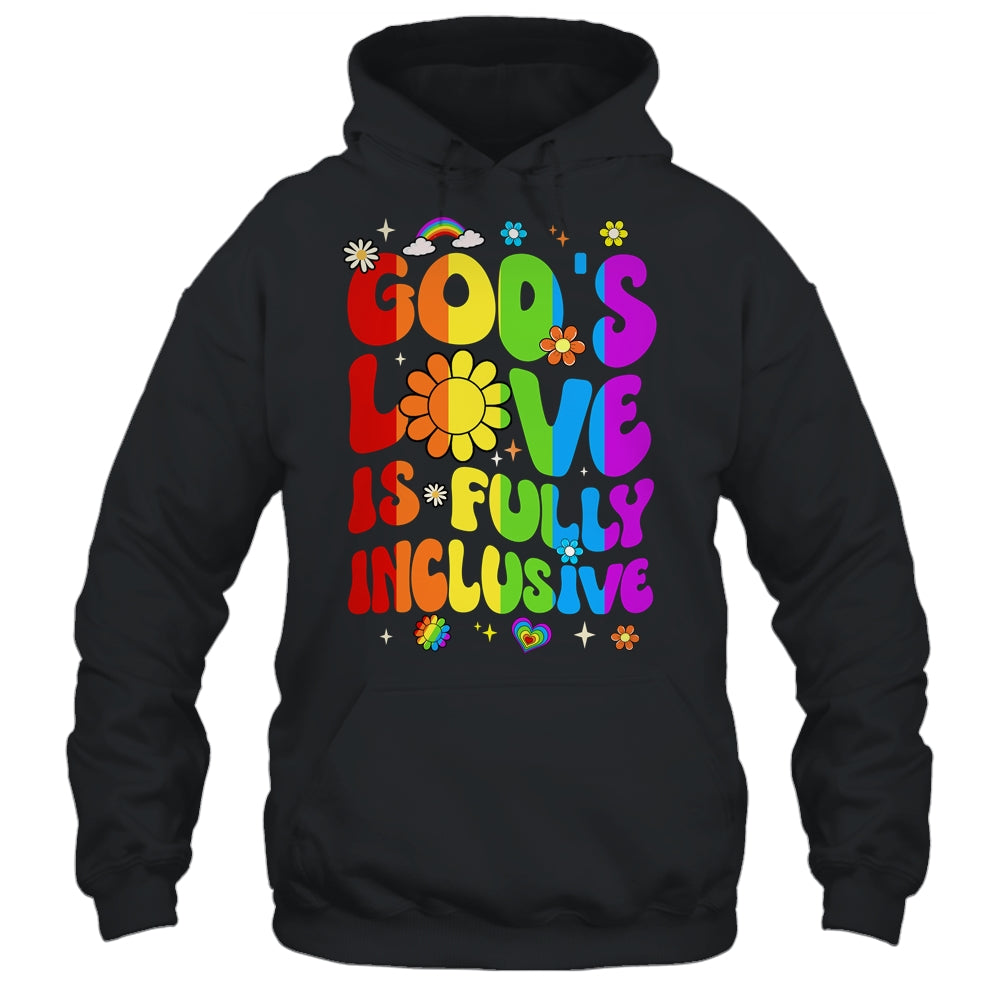 God's Love Is Fully Inclusive Christian Jesus LGBT Gay Pride Shirt & Tank Top | siriusteestore