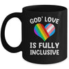 God's Love Is Fully Inclusive Christian LGBT Gay Pride Mug | siriusteestore