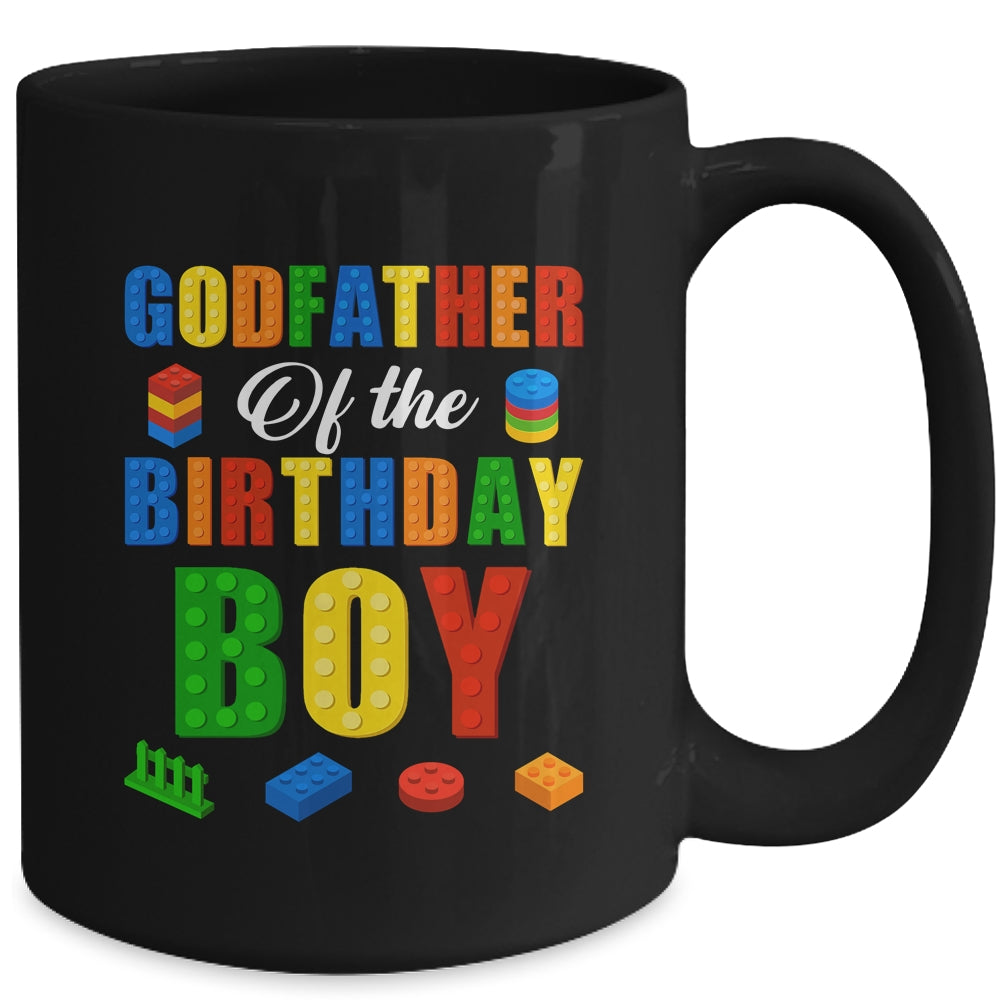 Godfather Birthday Boy Master Builder Building Bricks Blocks Mug | siriusteestore