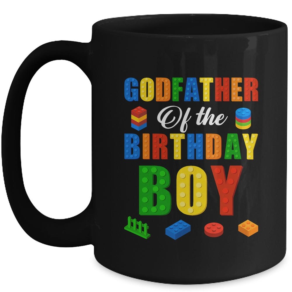 Godfather Birthday Boy Master Builder Building Bricks Blocks Mug | siriusteestore