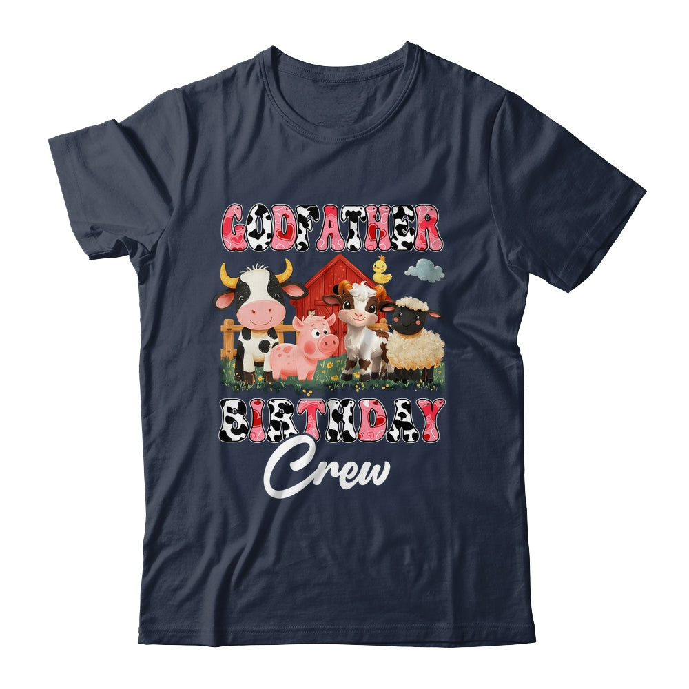 Godfather Birthday Crew Farm Cow Birthday Boy Girl Family Shirt & Hoodie | siriusteestore
