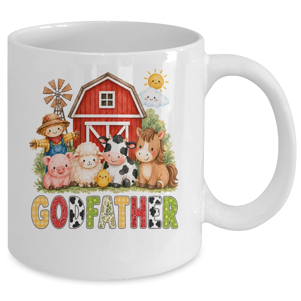 Godfather Farm Cow 1St Birthday Girl Boy Matching Family Mug | siriusteestore