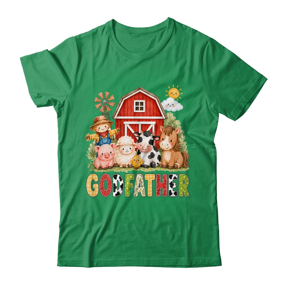 Godfather Farm Cow 1St Birthday Girl Boy Matching Family Shirt & Hoodie | siriusteestore