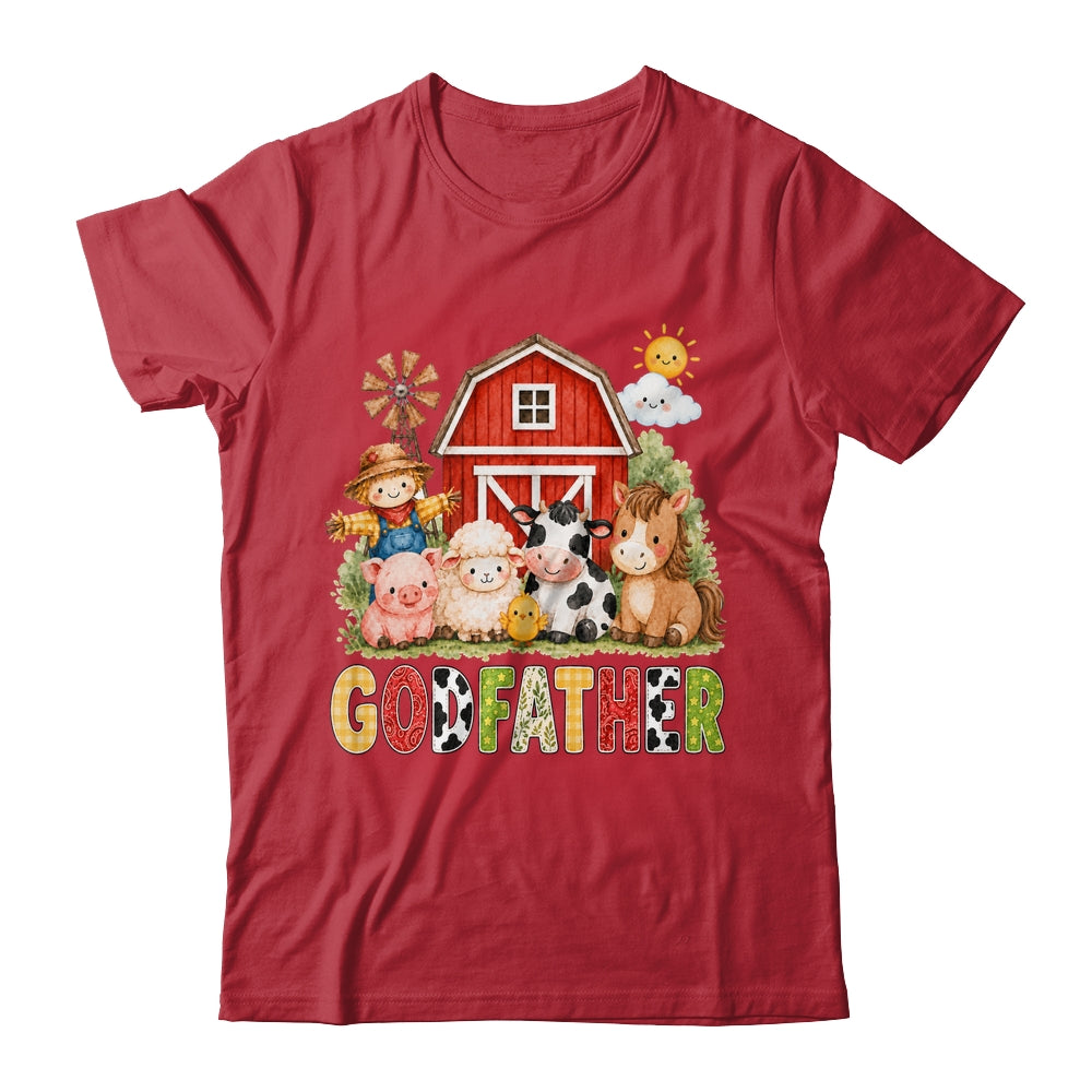 Godfather Farm Cow 1St Birthday Girl Boy Matching Family Shirt & Hoodie | siriusteestore