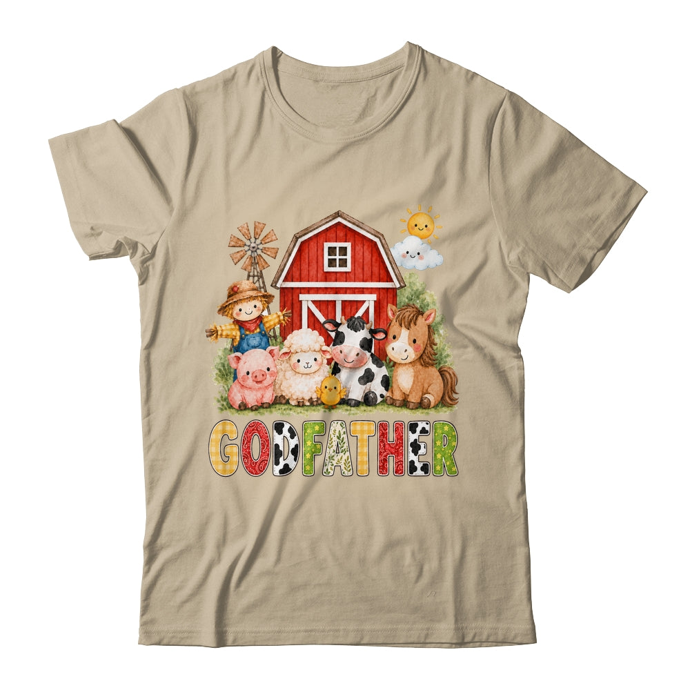 Godfather Farm Cow 1St Birthday Girl Boy Matching Family Shirt & Hoodie | siriusteestore