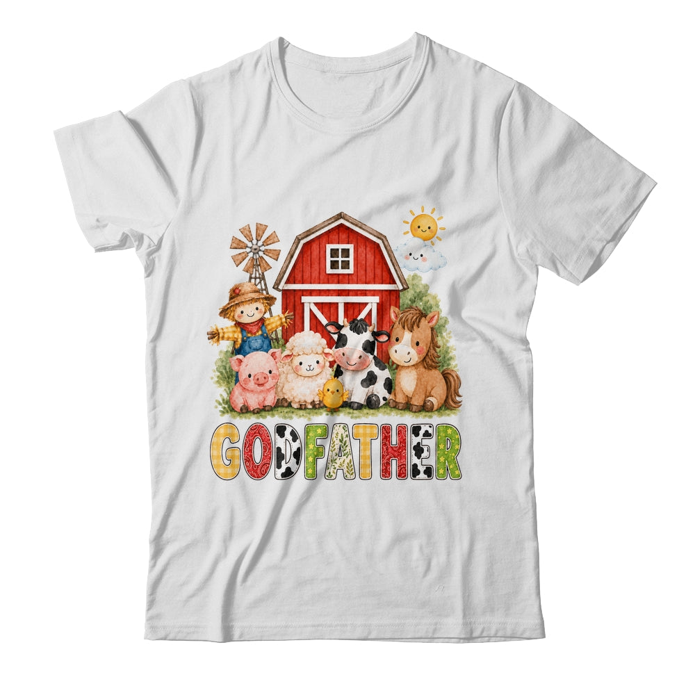 Godfather Farm Cow 1St Birthday Girl Boy Matching Family Shirt & Hoodie | siriusteestore