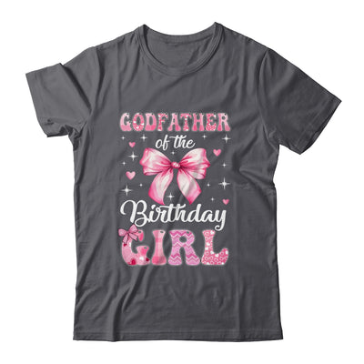 Godfather Of Birthday Girl Coquette Bow Matching Family Shirt & Hoodie | siriusteestore