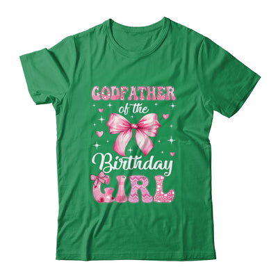 Godfather Of Birthday Girl Coquette Bow Matching Family Shirt & Hoodie | siriusteestore