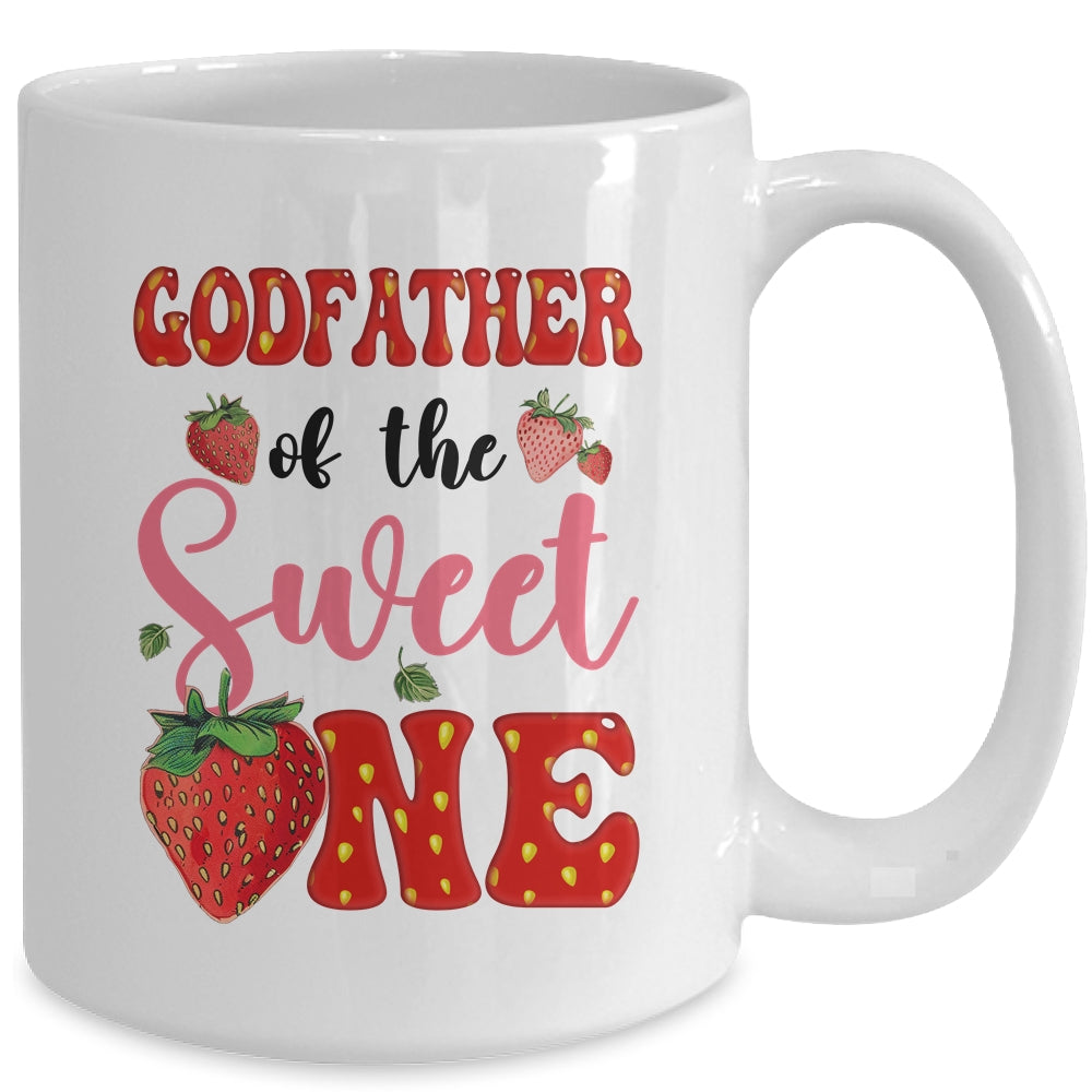 Godfather Of Sweet One Strawberry Frist 1st Birthday Girl Mug | siriusteestore