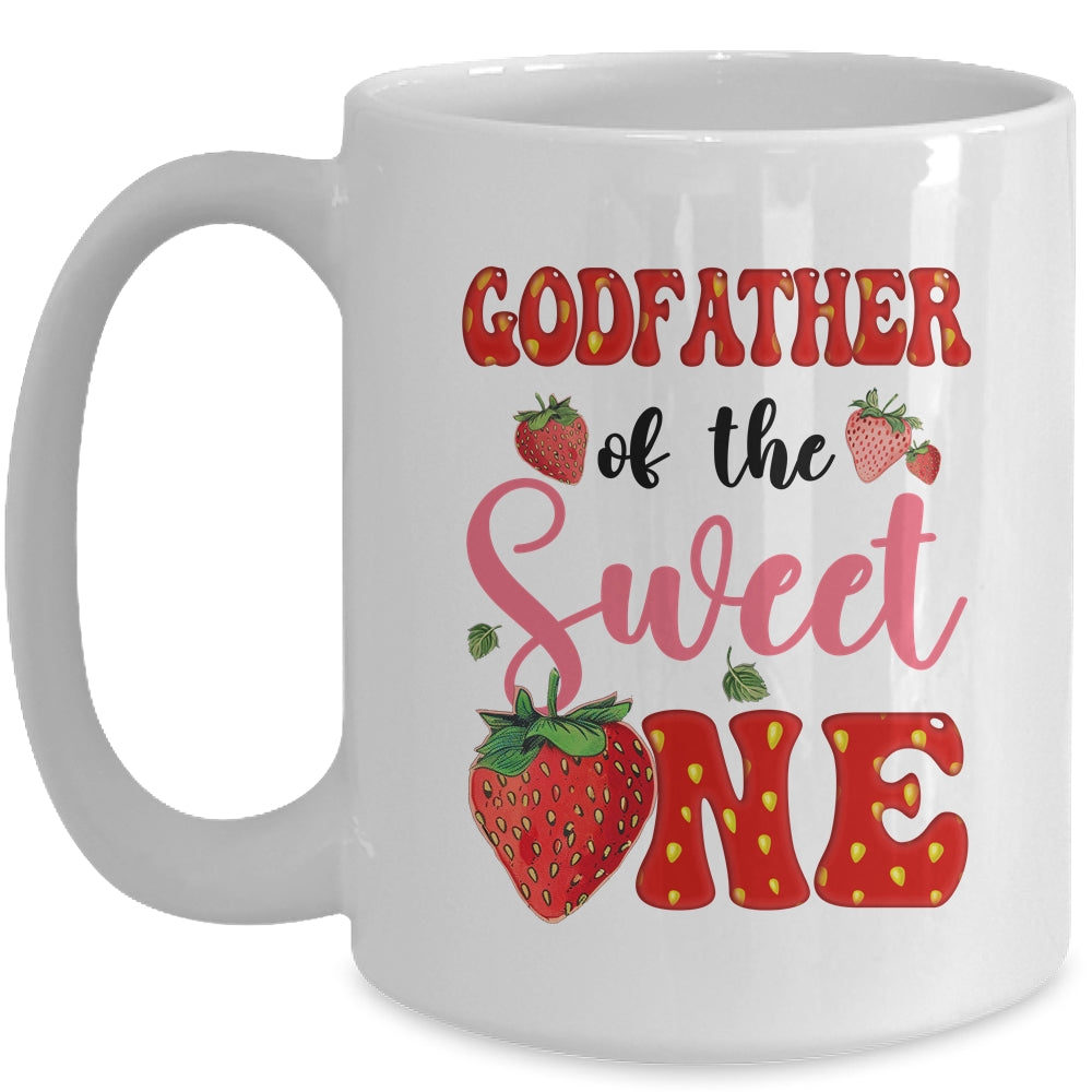 Godfather Of Sweet One Strawberry Frist 1st Birthday Girl Mug | siriusteestore