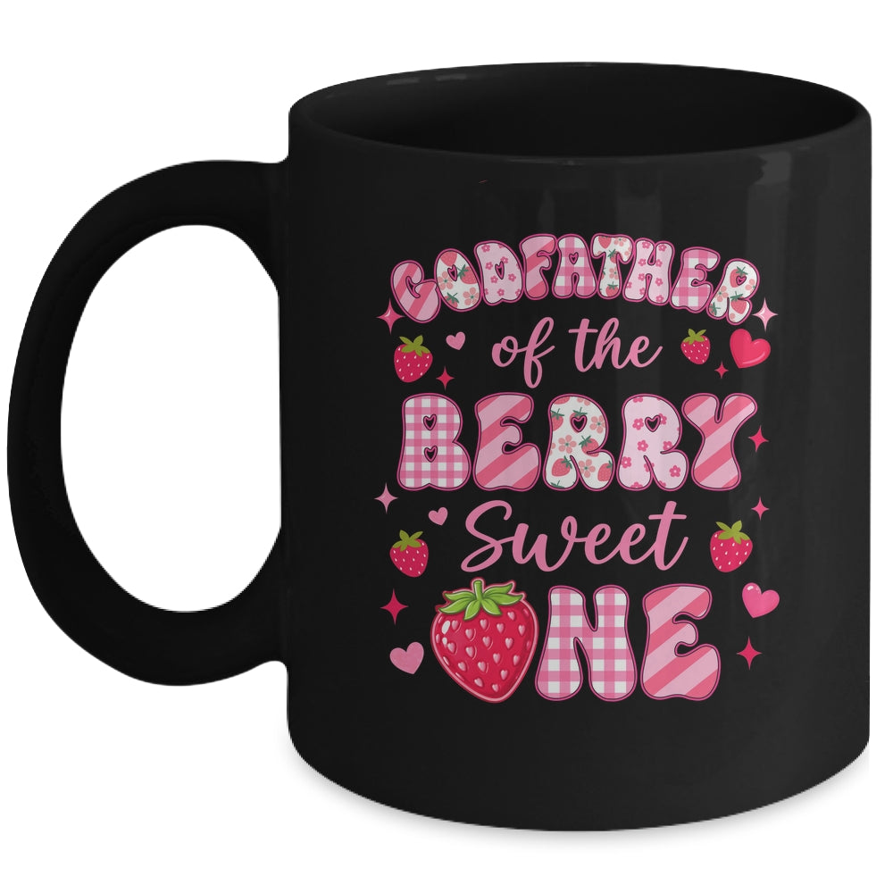 Godfather Of The Berry Sweet One Strawberry First Birthday Mug | siriusteestore