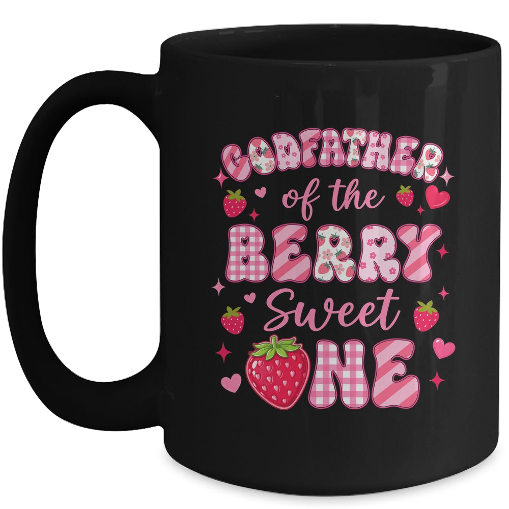 Godfather Of The Berry Sweet One Strawberry First Birthday Mug | siriusteestore