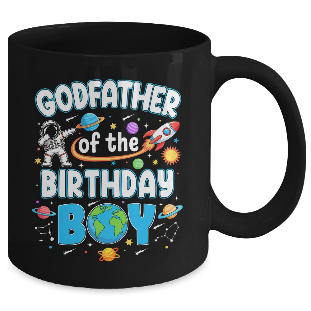 Godfather Of The Birthday Boy Astronaut Family Space Planets Mug | siriusteestore