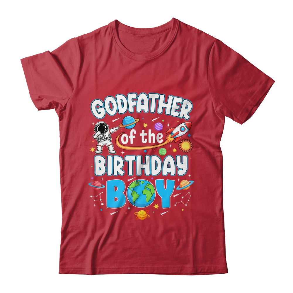 Godfather Of The Birthday Boy Astronaut Family Space Planets Shirt & Hoodie | siriusteestore