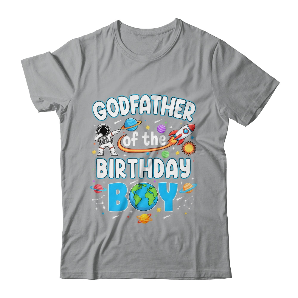 Godfather Of The Birthday Boy Astronaut Family Space Planets Shirt & Hoodie | siriusteestore