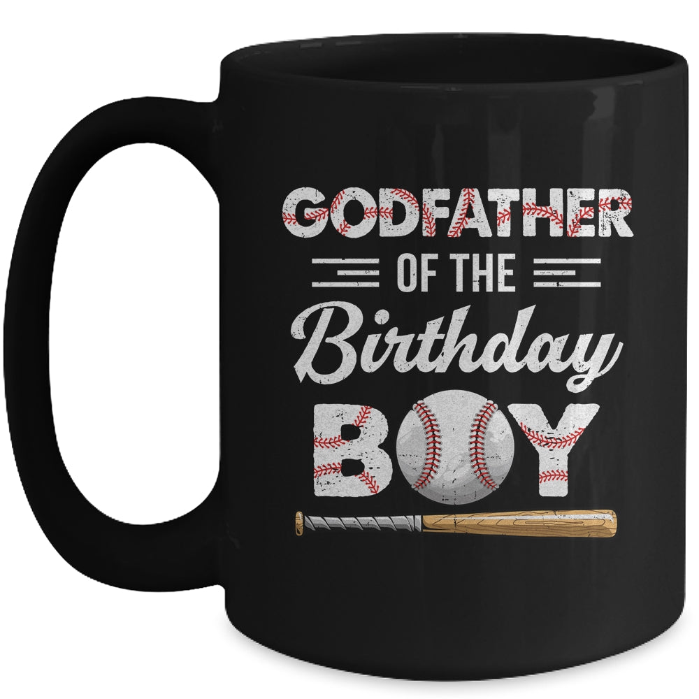 Godfather Of The Birthday Boy Baseball Matching Family Party Mug | siriusteestore
