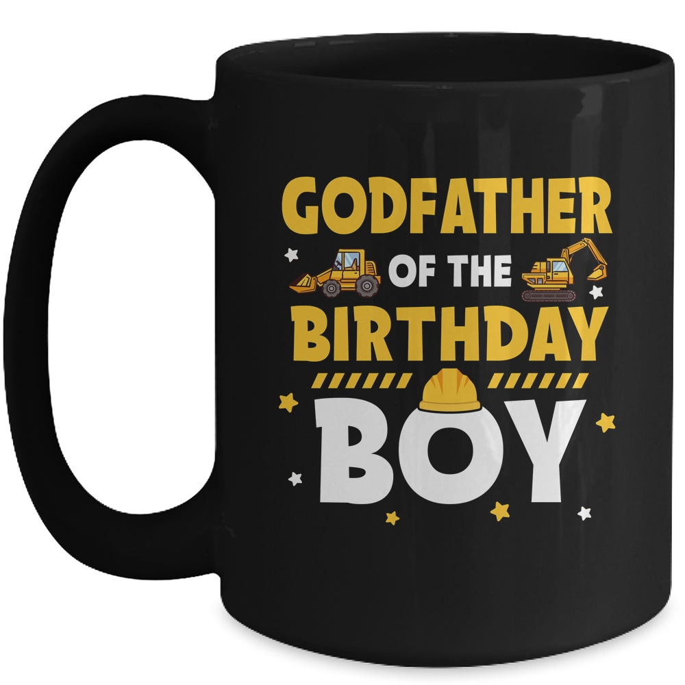 Godfather Of The Birthday Boy Construction Worker Party Mug | siriusteestore