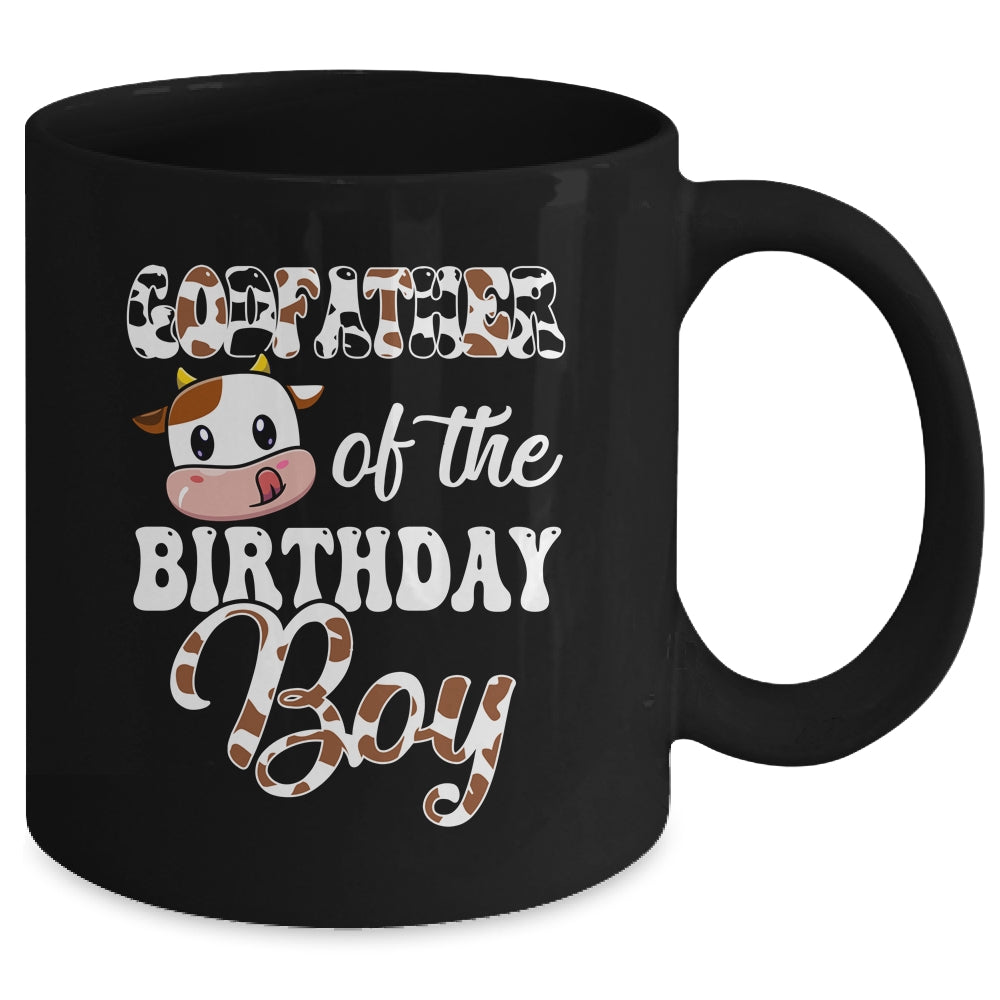 Godfather Of The Birthday Boy Cow Farm 1st Birthday Boy Mug | siriusteestore