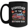 Godfather Of The Birthday Boy Fire Truck Firefighter 1st Party Mug | siriusteestore