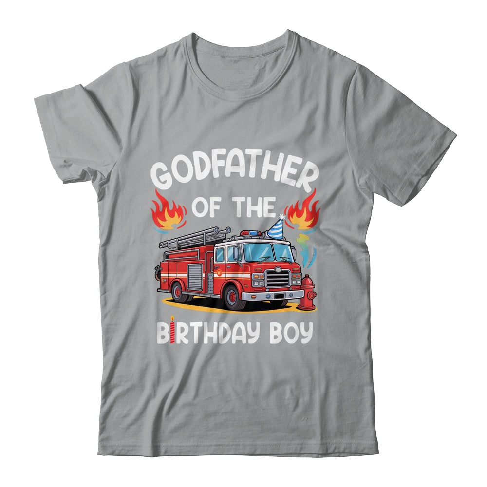 Godfather Of The Birthday Boy Fire Truck Firefighter 1st Party Shirt & Hoodie | siriusteestore