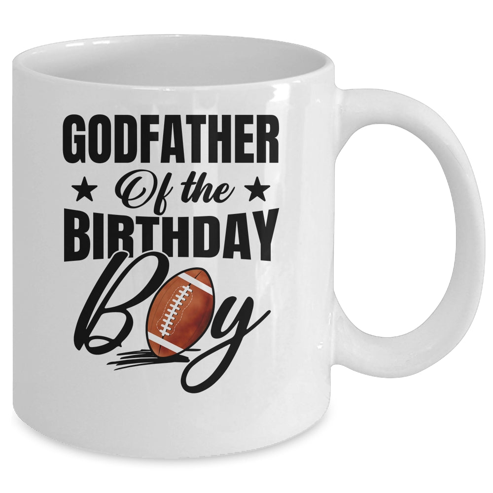 Godfather Of The Birthday Boy Football 1st Birthday Party Mug | siriusteestore
