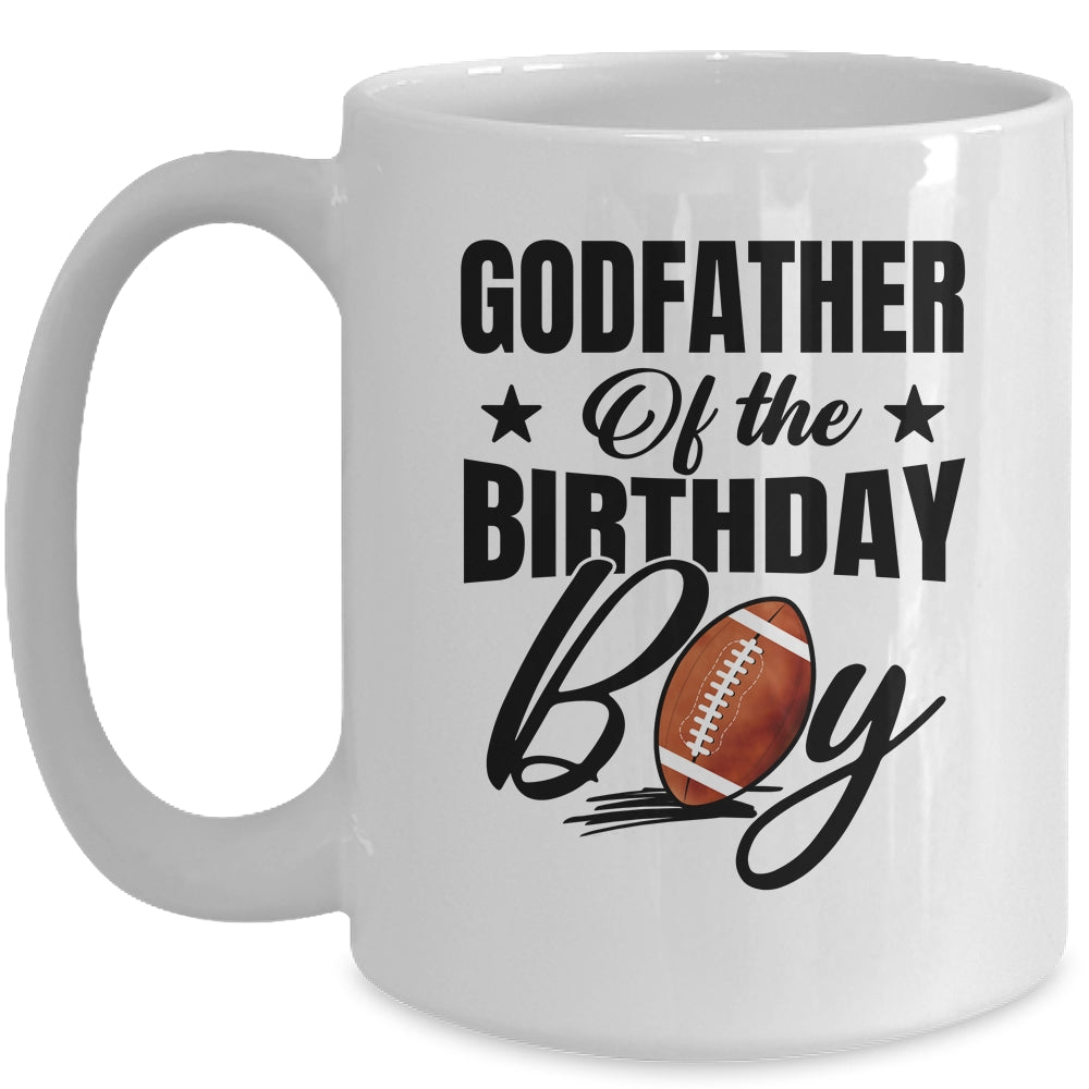 Godfather Of The Birthday Boy Football 1st Birthday Party Mug | siriusteestore