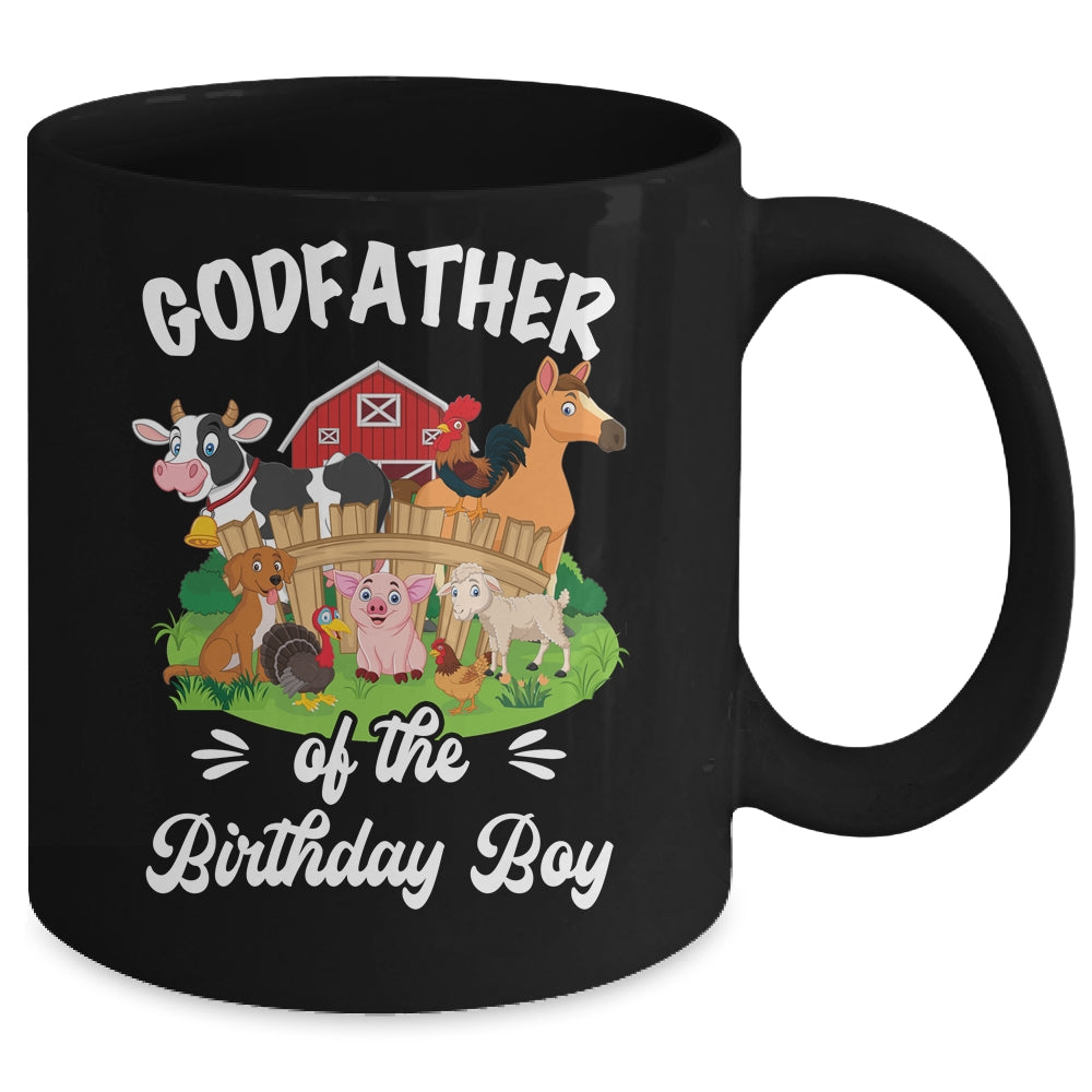 Godfather Of The Birthday Boy Party Cow Farm 1st Birthday Party Mug | siriusteestore