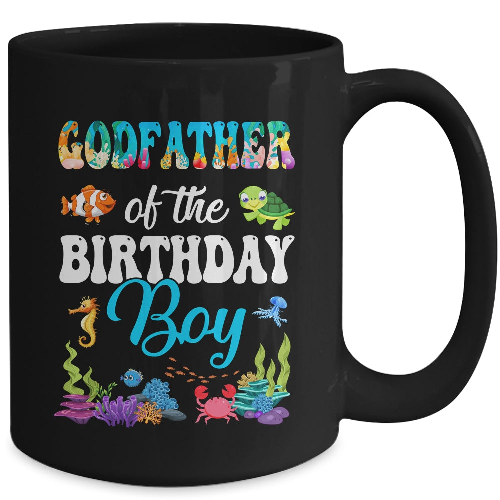 Godfather Of The Birthday Boy Sea Fish Ocean Aquarium Party Mug | siriusteestore