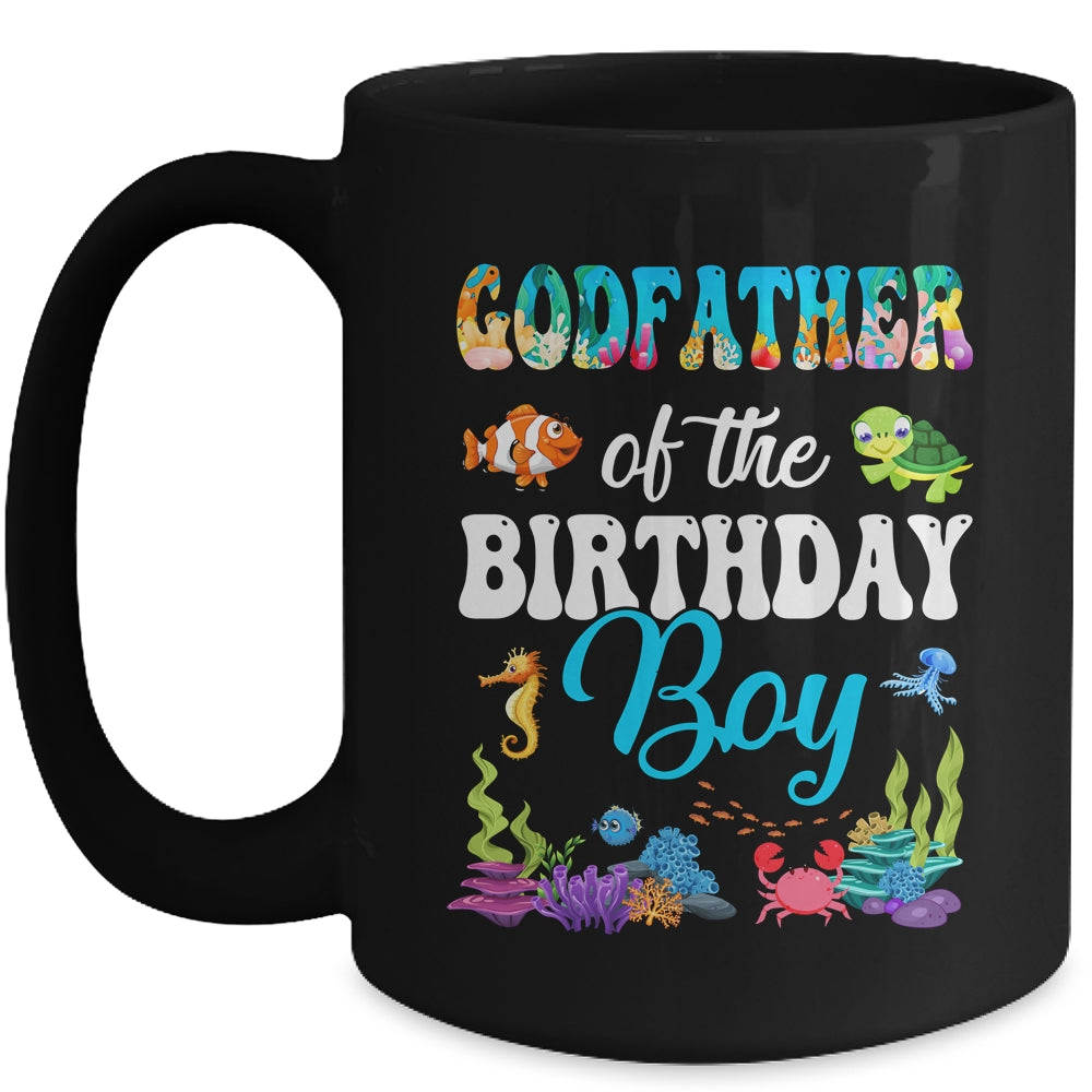 Godfather Of The Birthday Boy Sea Fish Ocean Aquarium Party Mug | siriusteestore