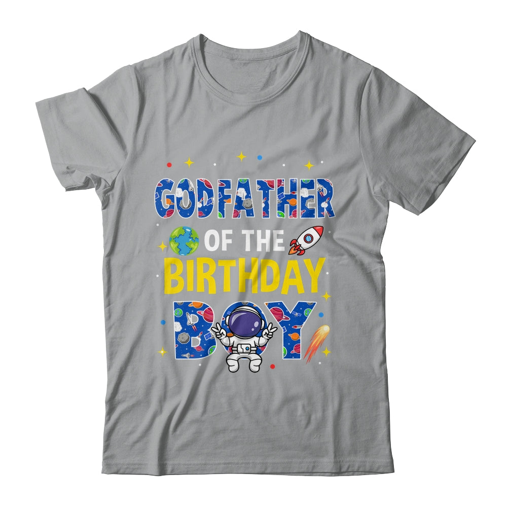 Godfather Of The Birthday Boy Space Astronaut Family Birthday Shirt & Hoodie | siriusteestore