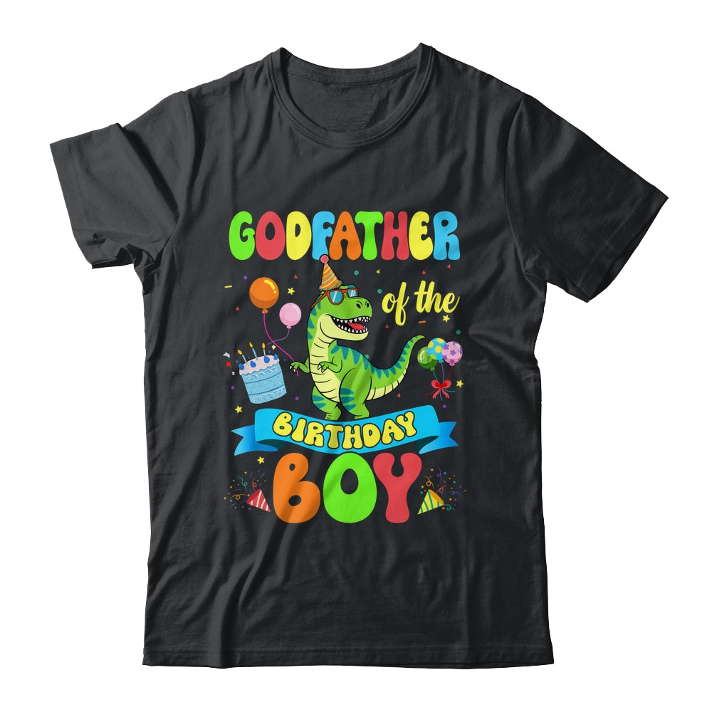 Godfather Of The Birthday Boy TRex Dinosaur Birthday Family Shirt & Hoodie | siriusteestore