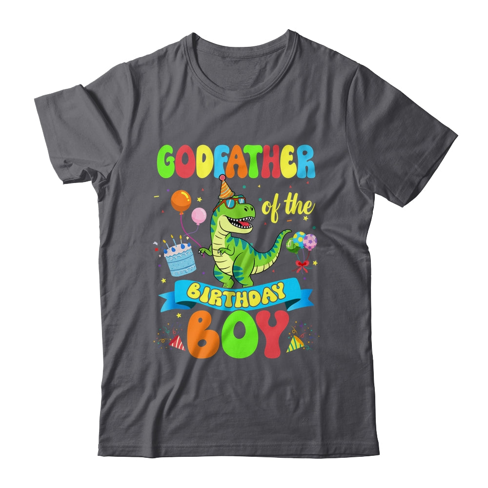 Godfather Of The Birthday Boy TRex Dinosaur Birthday Family Shirt & Hoodie | siriusteestore
