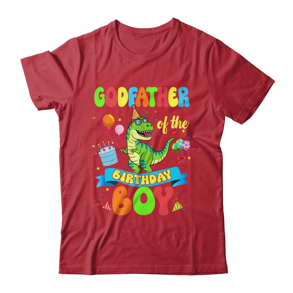 Godfather Of The Birthday Boy TRex Dinosaur Birthday Family Shirt & Hoodie | siriusteestore