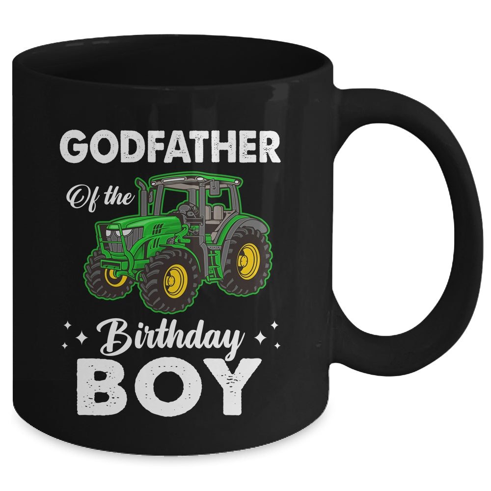 Godfather Of The Birthday Boy Tractors Farm Party Farmer Mug | siriusteestore