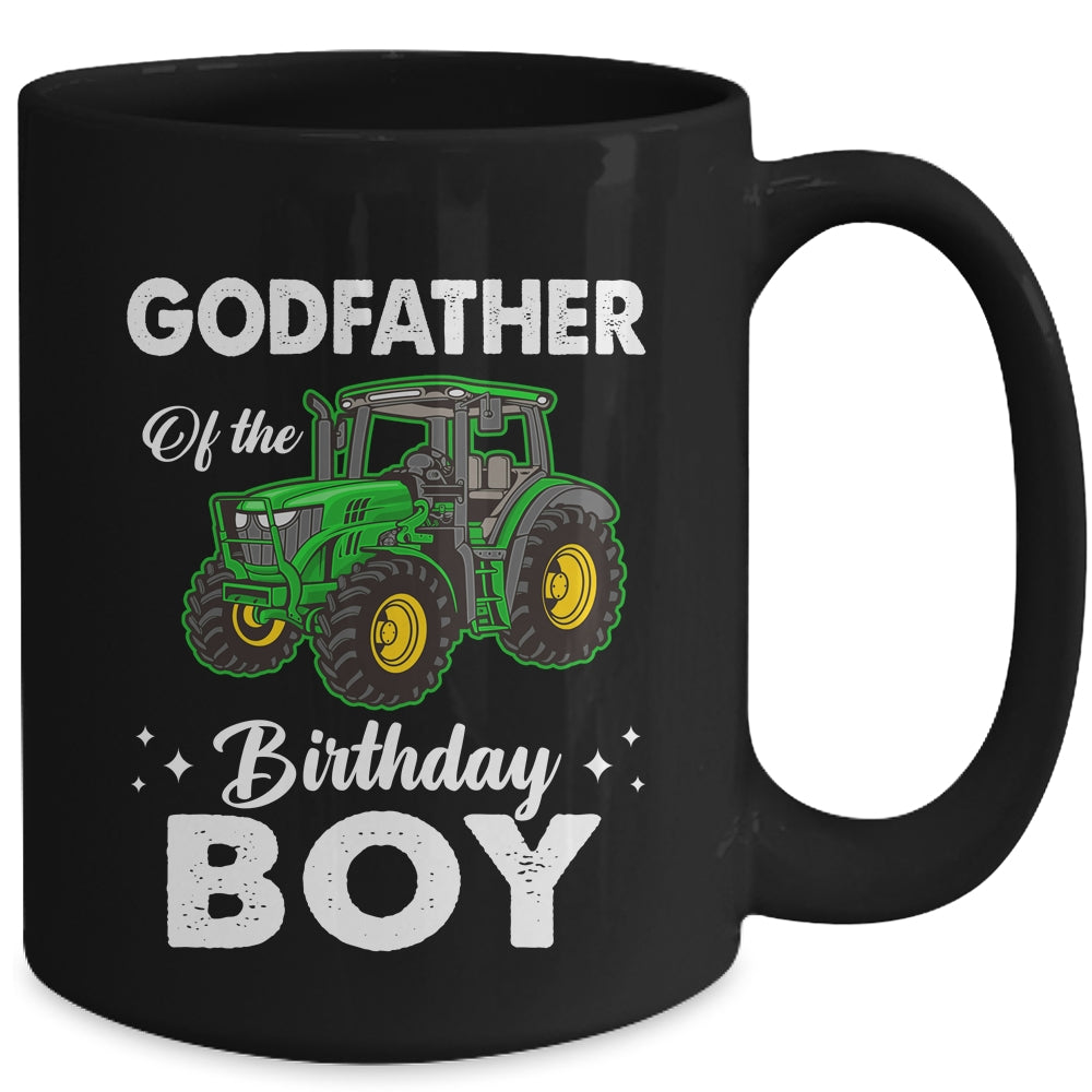 Godfather Of The Birthday Boy Tractors Farm Party Farmer Mug | siriusteestore