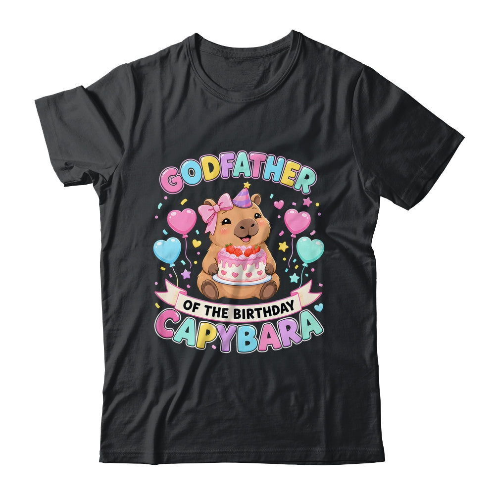 Godfather Of The Birthday Capybara Birthday Girl Family Shirt & Hoodie | siriusteestore