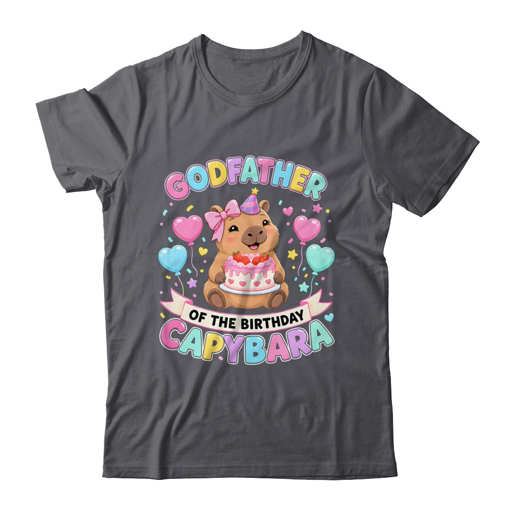 Godfather Of The Birthday Capybara Birthday Girl Family Shirt & Hoodie | siriusteestore