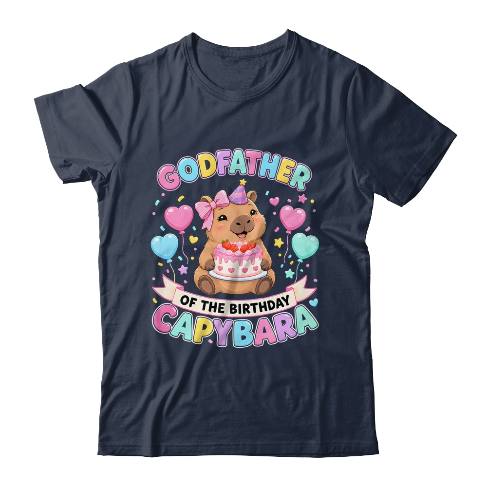 Godfather Of The Birthday Capybara Birthday Girl Family Shirt & Hoodie | siriusteestore