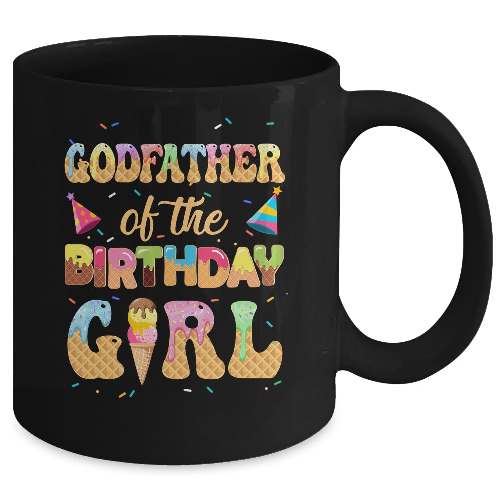 Godfather Of The Birthday Girl 1st Ice Cream Party Family Mug | siriusteestore