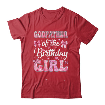 Godfather Of The Birthday Girl Family Pink Coquette Bow Shirt & Hoodie | siriusteestore