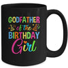 Godfather Of The Birthday Girl Glows Retro 80's Party Family Mug | siriusteestore