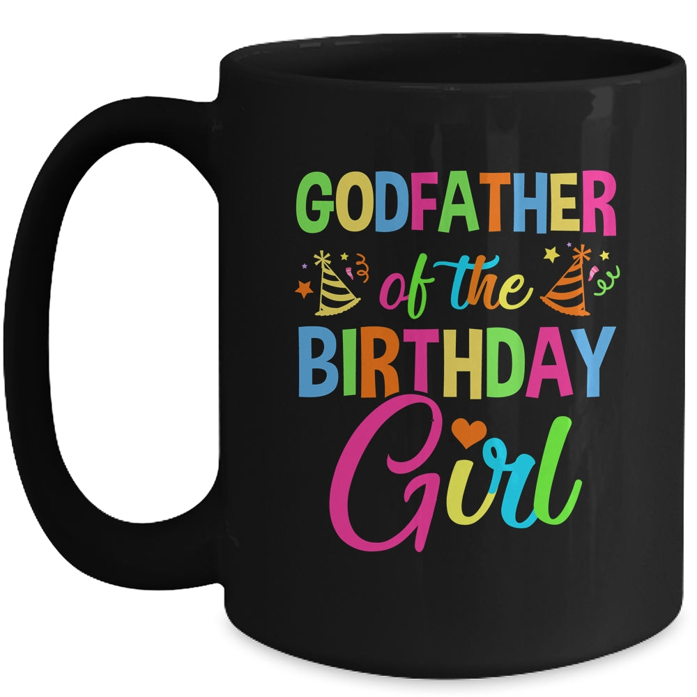Godfather Of The Birthday Girl Glows Retro 80's Party Family Mug | siriusteestore