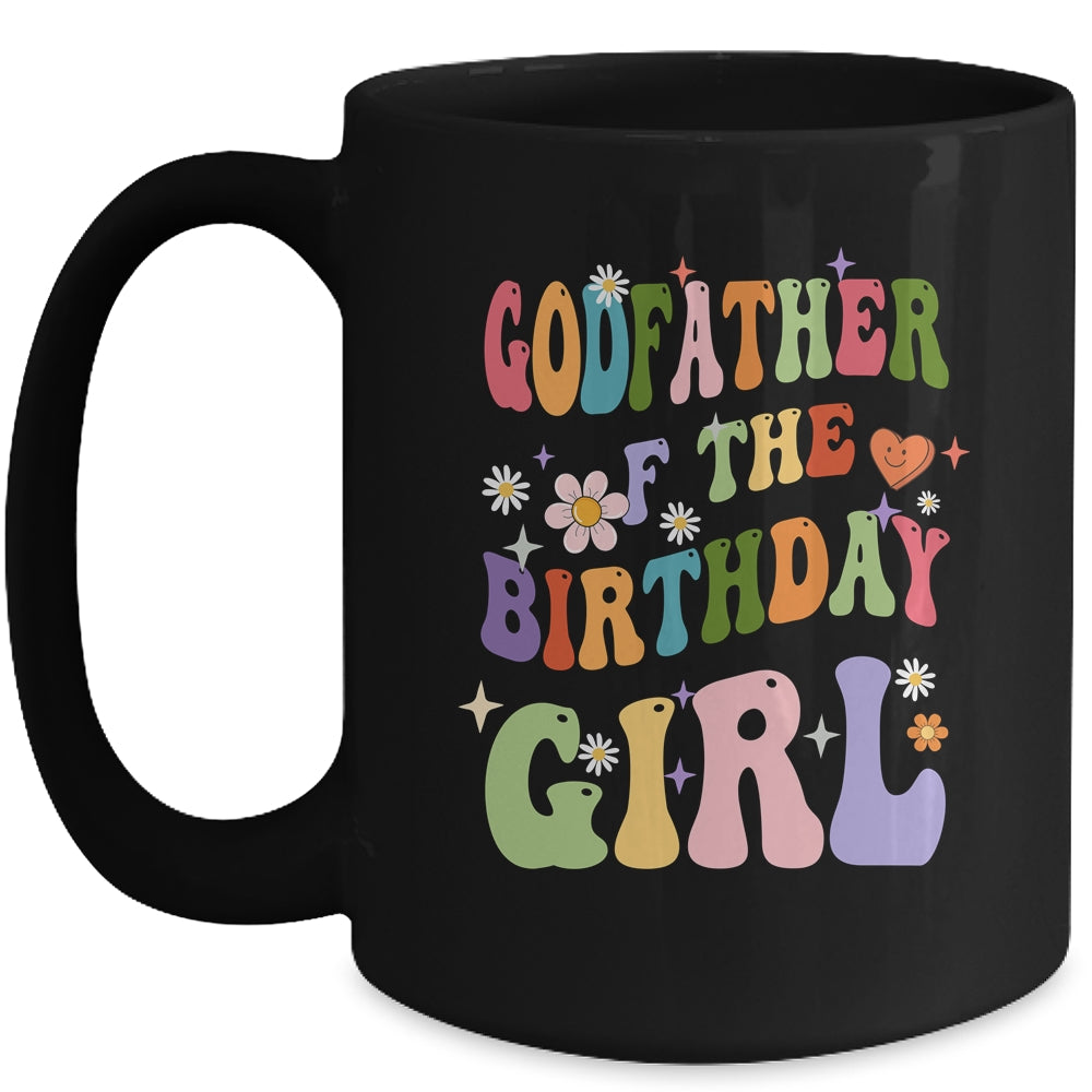 Godfather Of The Birthday Girl Groovy Party 1st Birthday Girl Mug | siriusteestore