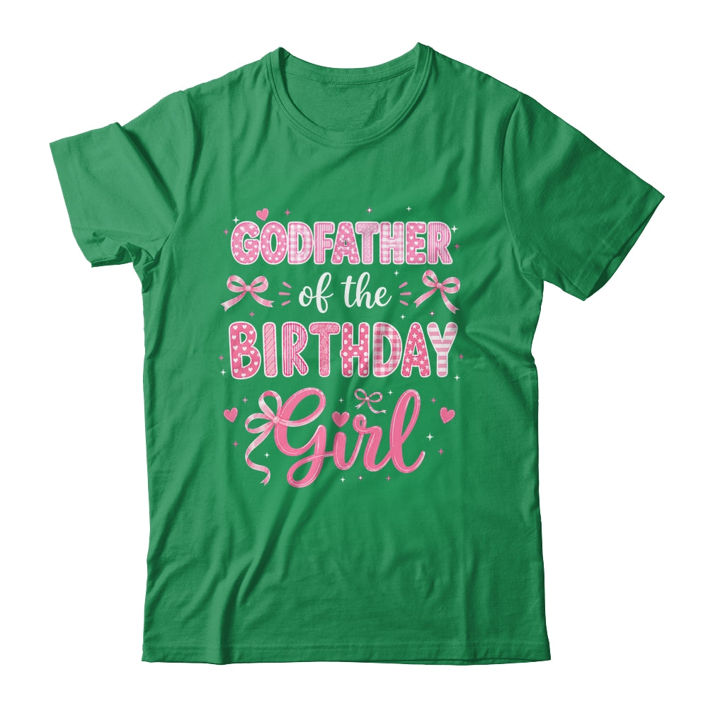 Godfather Of The Birthday Girl Matching Pink Coquette Bow Shirt & Hoodie | siriusteestore