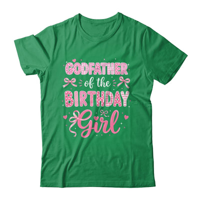 Godfather Of The Birthday Girl Matching Pink Coquette Bow Shirt & Hoodie | siriusteestore