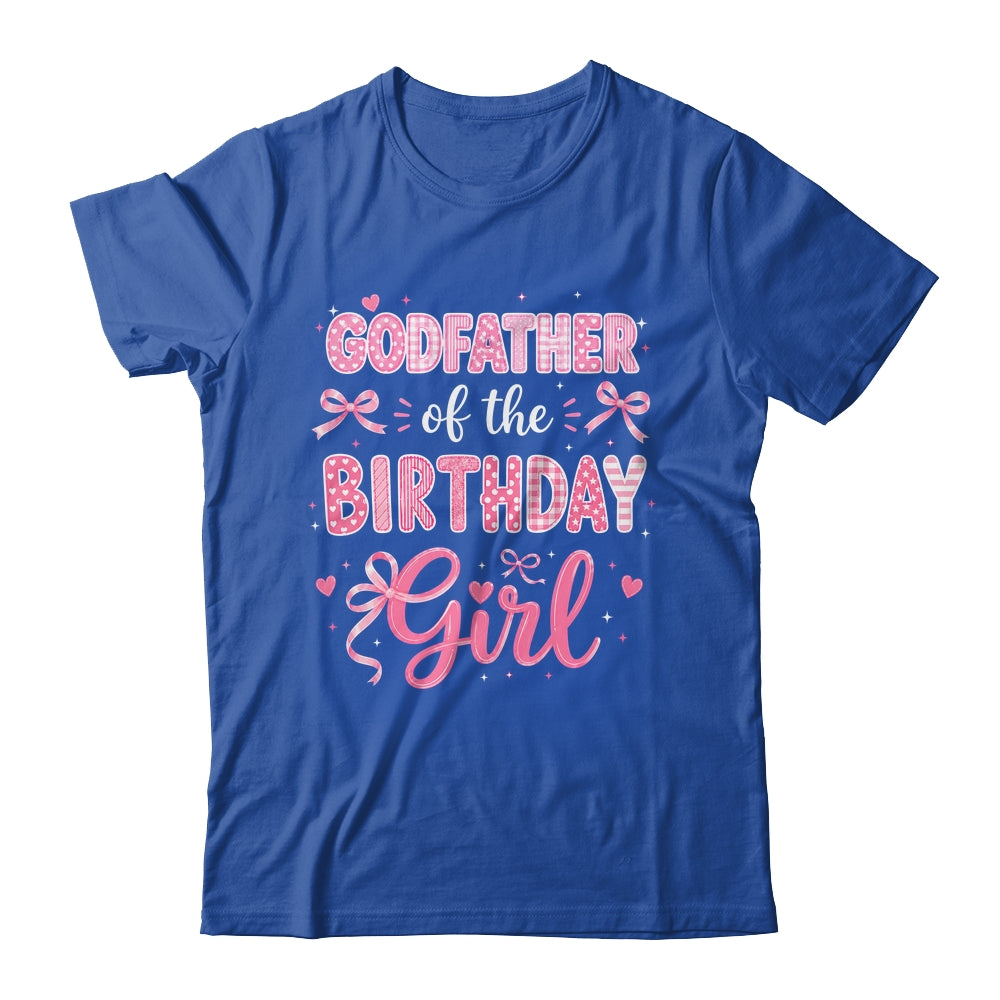 Godfather Of The Birthday Girl Matching Pink Coquette Bow Shirt & Hoodie | siriusteestore